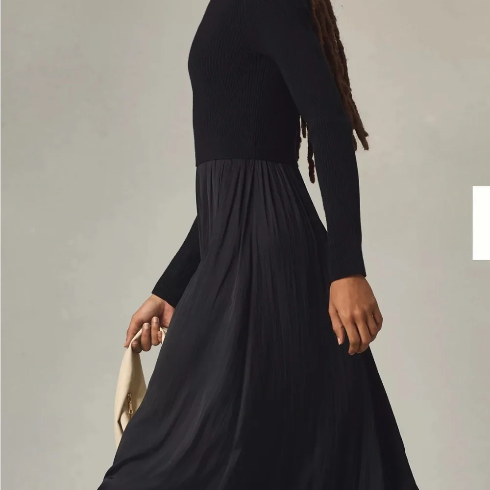 EUC Anthropologie Thea High-Neck Mock neck Maxi Dress - Picture 3 of 15